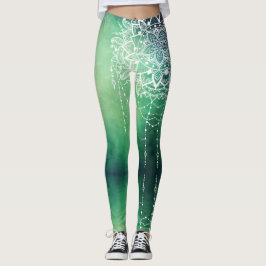 Legging Ornamentado Elegante Zen Mandala Rosette Verões