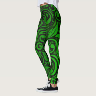 Legging Ornamentado verde