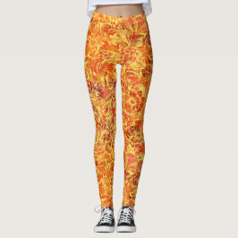 Legging Ornamental Floral com Textura 02 - Visual Antigo