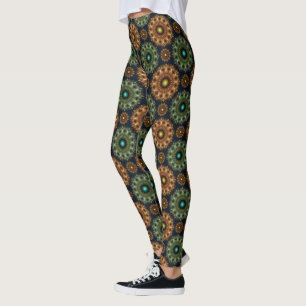 Legging Ornamento brilhante fractal