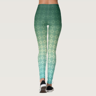Legging Ornamento floral, gradiente