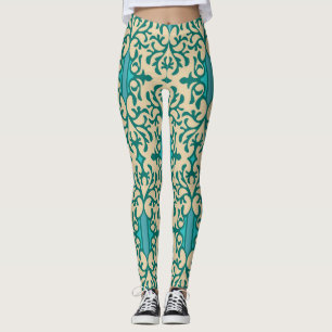 Legging Ornamento Floral: Moderno Fashionável Sem Semente
