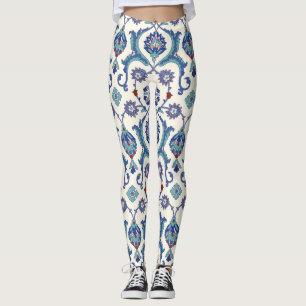 Legging Ornamento Floral: Padrão Árabe Tradicional.