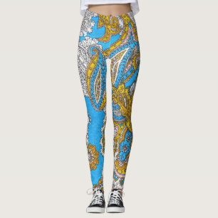 Legging Ornamento Psicodélico Islâmico Bold Grungy