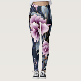 Legging Orquídea Elegância: Petais no Padrão de Harmonia