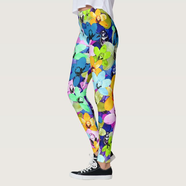 Legging Orquídea Extravaganza Watercolor (Esquerda)