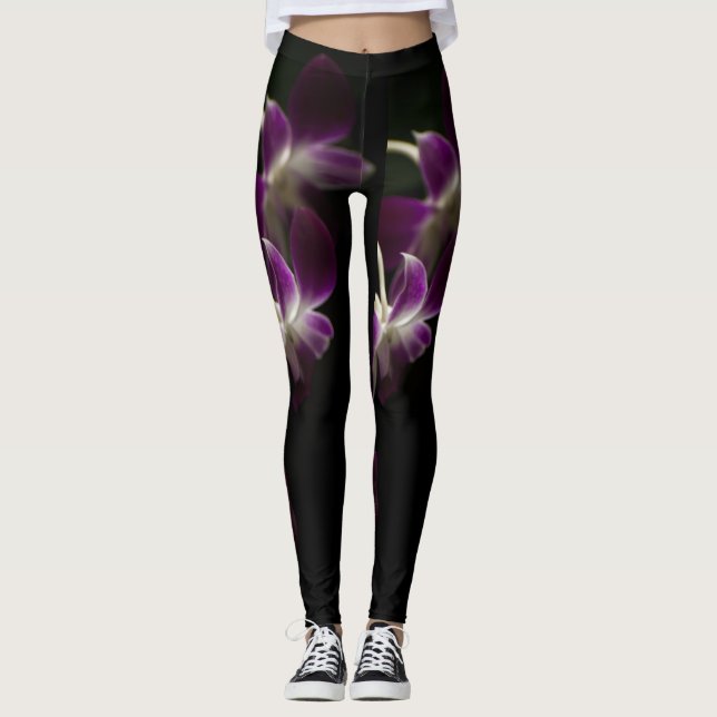 Legging Orquídea roxa (Frente)