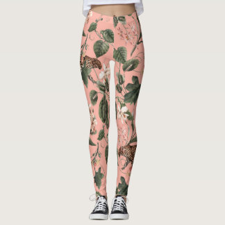 Legging Orquídea tropical, borboletas: aquarela exótica.
