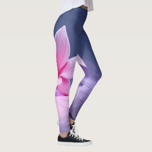 Legging Orquídeas Rosa Expectativas em Prata