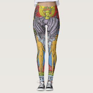 Legging Os Amantes Tarot Card Começam A Ler