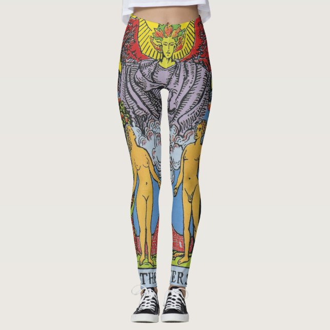 Legging Os Amantes Tarot Card Começam A Ler (Frente)