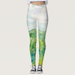 Legging Os Auvers Dos Campos De Trigo Verde Van Gogh. Impr