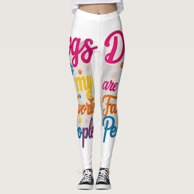 Legging Os Cães São As Minhas Pessoas Favoritas (Frente)