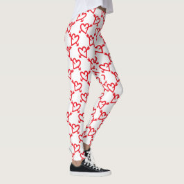 Legging Os corações e as setas dos namorados