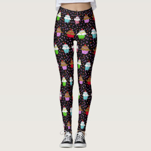 Legging Os cupcakes e os doces lunáticos polvilham