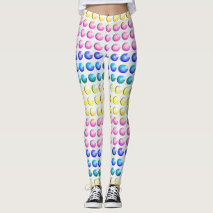 Legging Os doces pontilham a polca Pastel da cor dos doces
