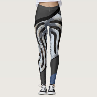 Legging Os ganhos no fogo enegrecem para fora caneleiras