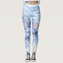 Os Leggins refrigeram a água azul