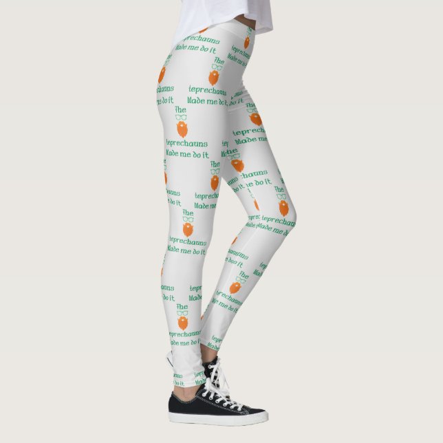 Legging Os Leprechauns Me Fizeram Fazer Isso (Direita)
