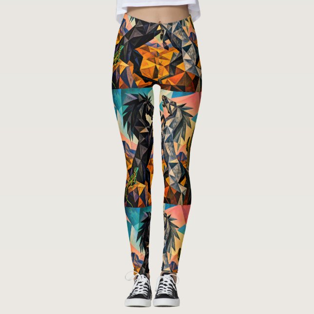 Legging Os Observadores – O Lagarto e O Cacto (Frente)