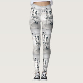 Legging Os olhos das caneleiras das mulheres de Keke