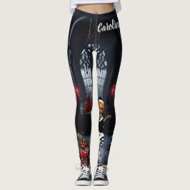 Legging Os pequenos elfos escuros celebram o Natal
