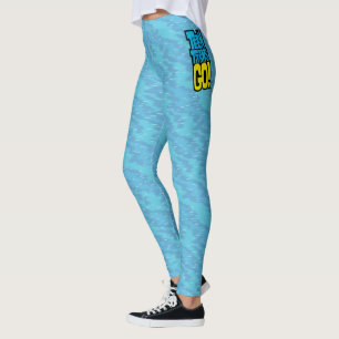 Legging Os titã adolescentes vão! logotipo de