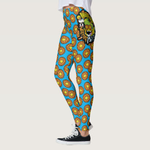 Legging Os titã adolescentes vão! Waffles do menino do