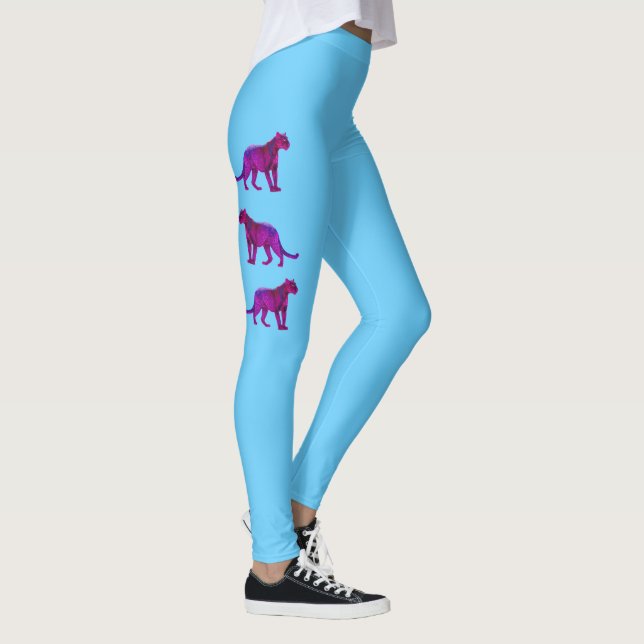 Legging Os Verdadeiros Panteras Magenta (Direita)