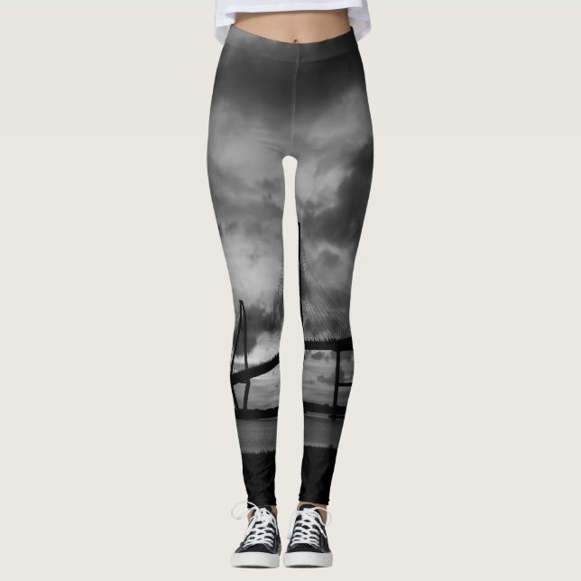 Legging Ouro Arthur Ravenel Pano Escala de Cinza (Frente)