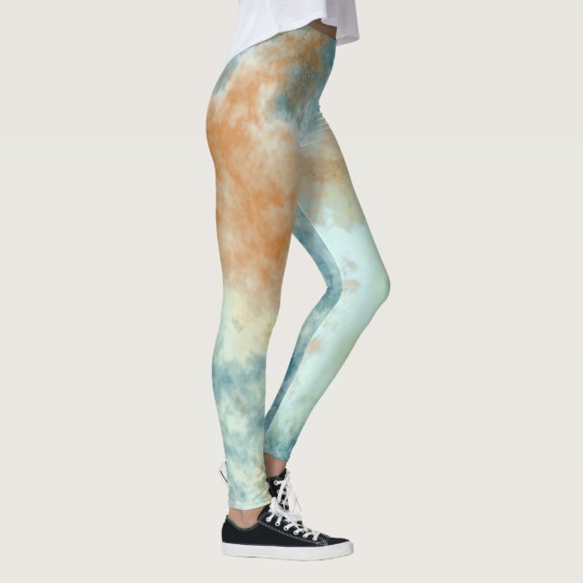 Legging Ouro Azul Céu (Direita)