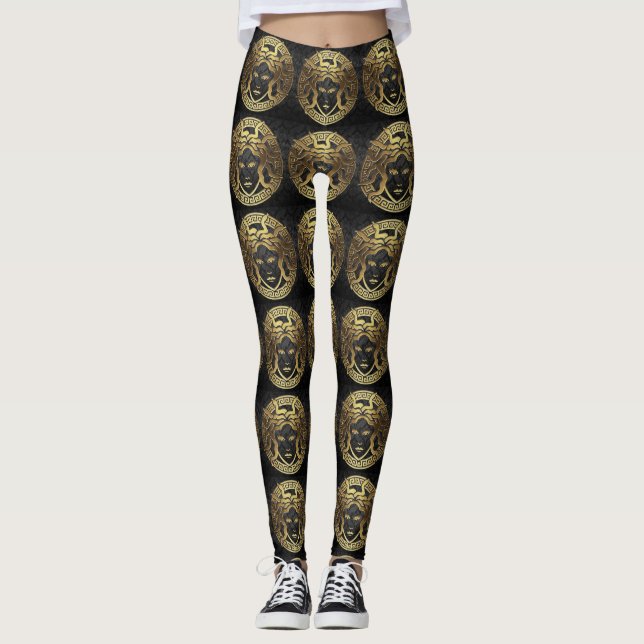 Legging Ouro Medusa (Frente)