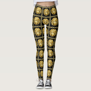 Legging Ouro Medusa em Cadeias