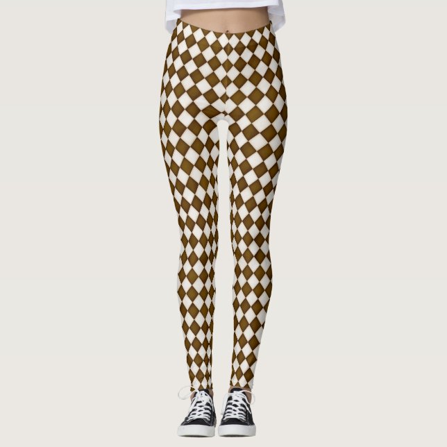 Legging Ouros Brancos Castanhos e Antigos (Frente)