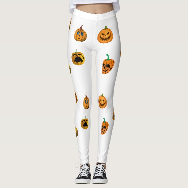Legging Ouse Vestir Abóbora de Halloween (Frente)