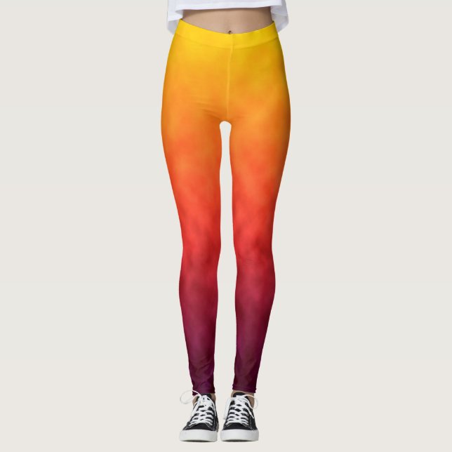 Legging Outono de Brasa Dourada (Frente)