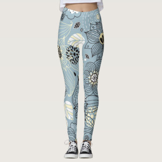 Legging outono Floral: Design de sazonal Elegante