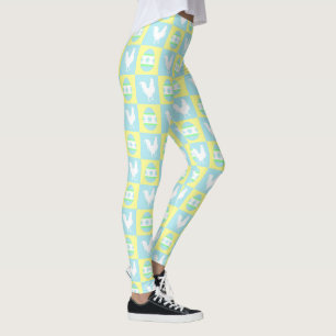 Legging Ovos de galeria de padrões do quadro de verificaçã