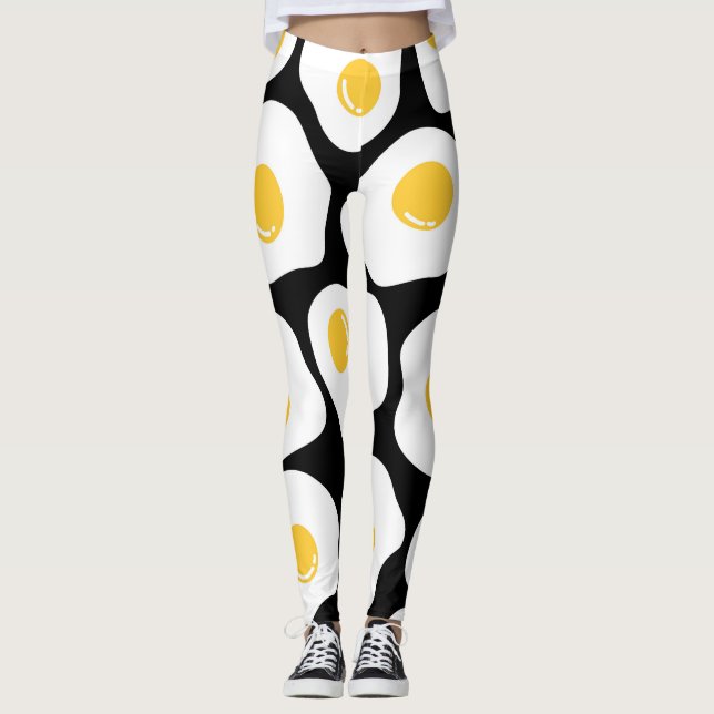 Legging Ovos Desenrolados: Quirky Vintage. (Frente)