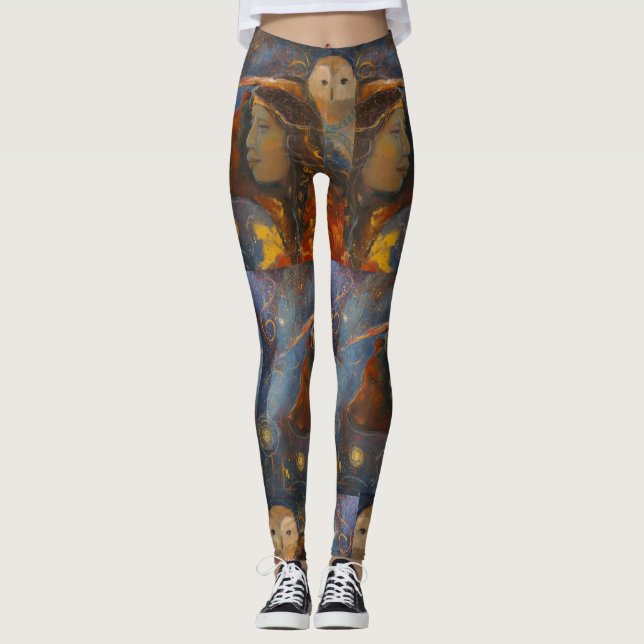 Legging Owl Bear Wisdom Stririt Maureen Girard (Frente)