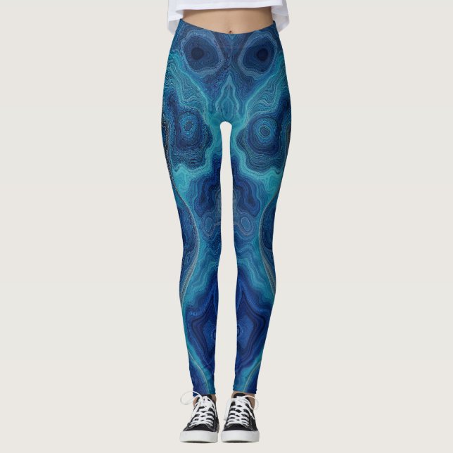 Legging “Pacifica” – Um Retrato do Oceano (Frente)