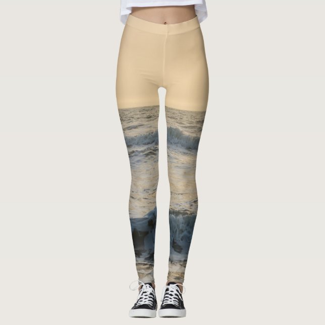 Legging Paddleboard de praia de cacau (Frente)