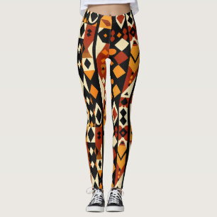 Legging Padrão abstrato africano