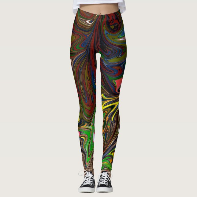 Legging Padrão abstrato legal (Frente)