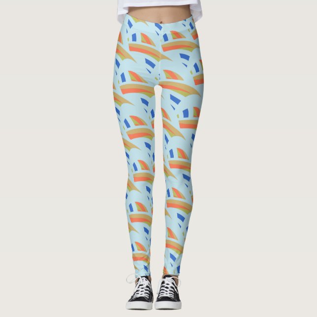 Legging Padrão abstrato Mosaico (Frente)