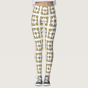 Legging Padrão amarelo