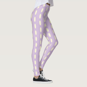 Legging Padrão Amarelo Lilac Pastel