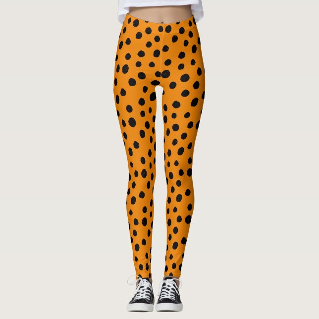 Legging Padrão Animal do Halloween (Frente)
