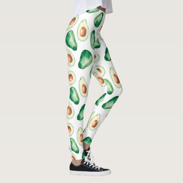 Legging Padrão Aquarela Avocado (Direita)