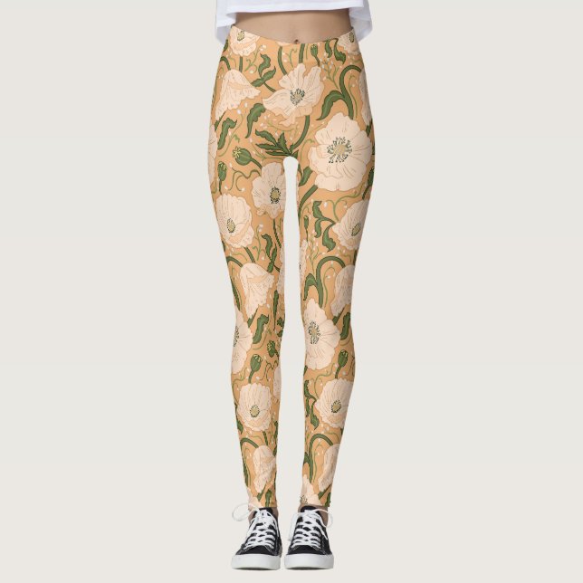 Legging Padrão Art Nouveau William-Morris (Frente)